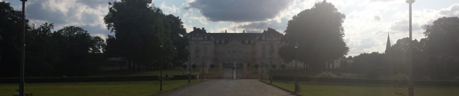 Schloss Augustusburg mit Wolken